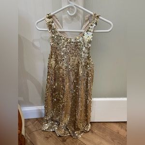 Guess gold sequin dress